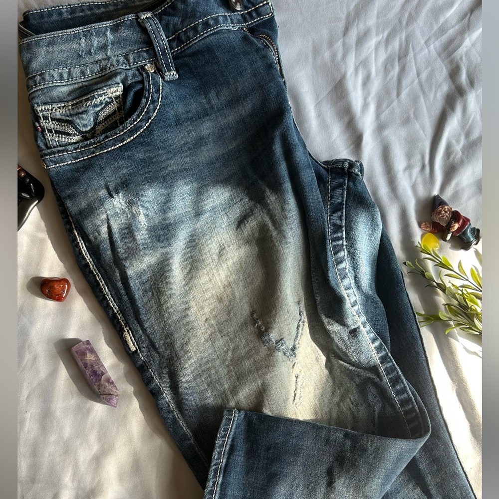 Plus Size Beaded Capris
